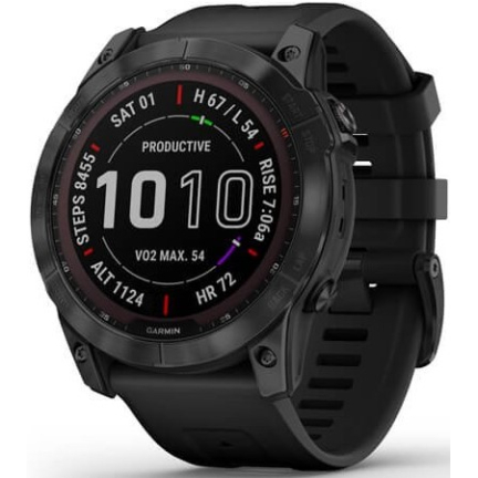 Купить Garmin Fenix 7x Sapphire Solar Black DLC Titanium / Black Band  Garmin Fenix 7x Sapphire Solar Black DLC Titanium / Black Band