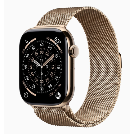 Apple Watch 11 42mm Steel Gold / Titanium Case