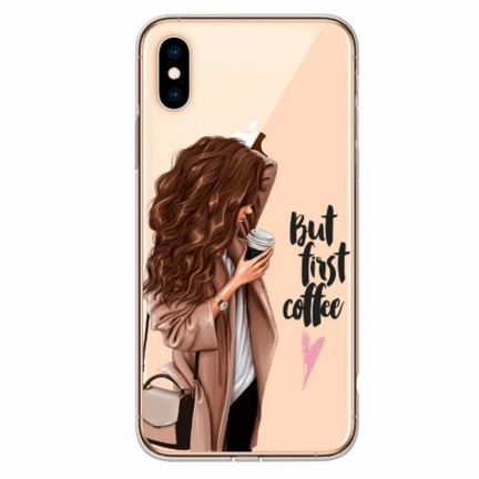 Чехол Galaxy A70 Lovely Girl with coffee 