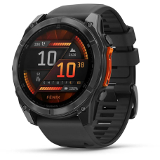 Garmin Fenix 8 AMOLED Sapphire 51mm Gray / Black Silicone Band