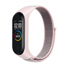 Ремешок для Mi Band 4 Nylon Loop Pink/Multicolor