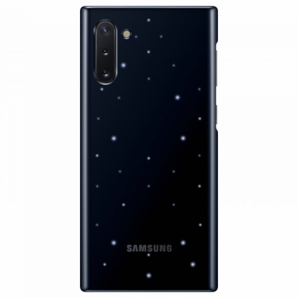 Чехол Galaxy Note 10 Plus LED Back Cover Black Black (Черный)